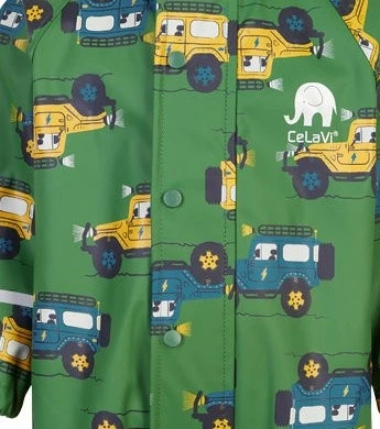 Celavi Regenoverall Farngrün Autos Einteiler 2 Celavi Regenoverall Farngrün Autos Einteiler – Bild 2