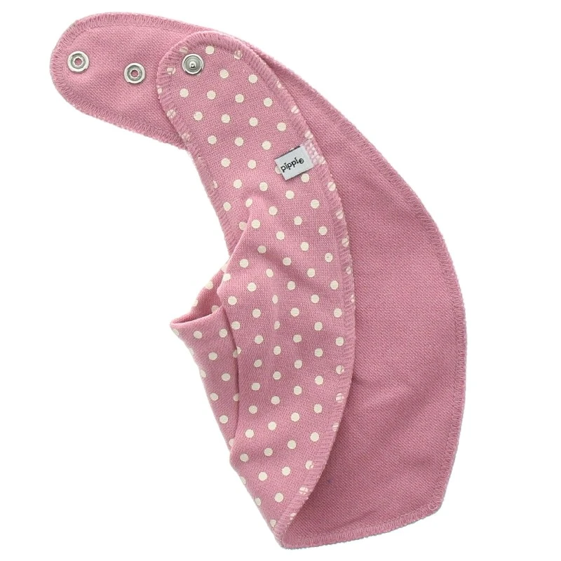 Pippi Halstücher 3er Set Pünktchen Rosa/grau/creme 2 Pippi Halstücher 3er Set Pünktchen Rosa/grau/creme – Bild 2