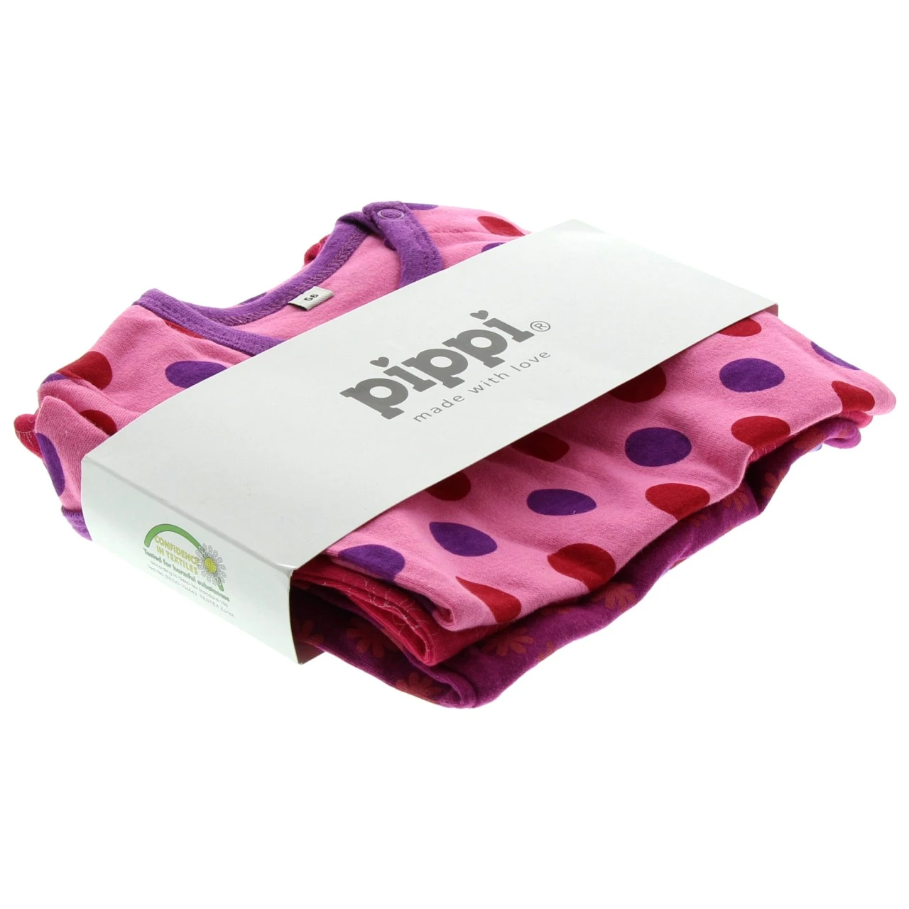 Pippi Kurzarm Body Pink Dots & Blümchen 4er Pack Baumwolle 7 Pippi Kurzarm Body Pink Dots & Blümchen 4er Pack Baumwolle – Bild 7