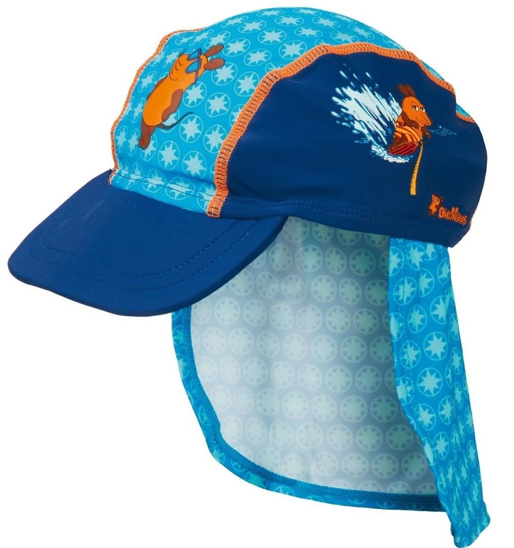 Playshoes UV-Schutz Sonnenmütze Maus Blau 1 Playshoes UV-Schutz Sonnenmütze Maus Blau