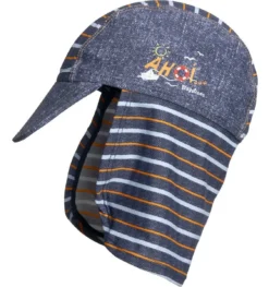 Playshoes UV Schutz Sonnenhut Sonnenmütze Jeansblau Ahoi