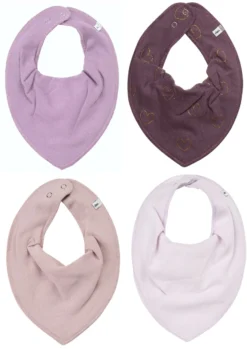 Pippi Mädchen Halstücher Violet Hearts Mix 4er Set