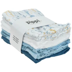 Pippi Stoffwindeln Wale & Autos 8er Pack