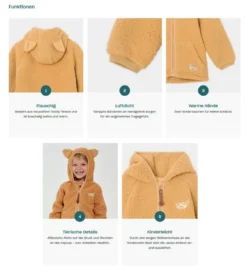 Mini A Ture X Affenzahn Fleecejacke Anno Koala Hellrosa -Babyprodukte Geschäft Affenzahn Fleece Jacke Anno Funktionen 1280x1280