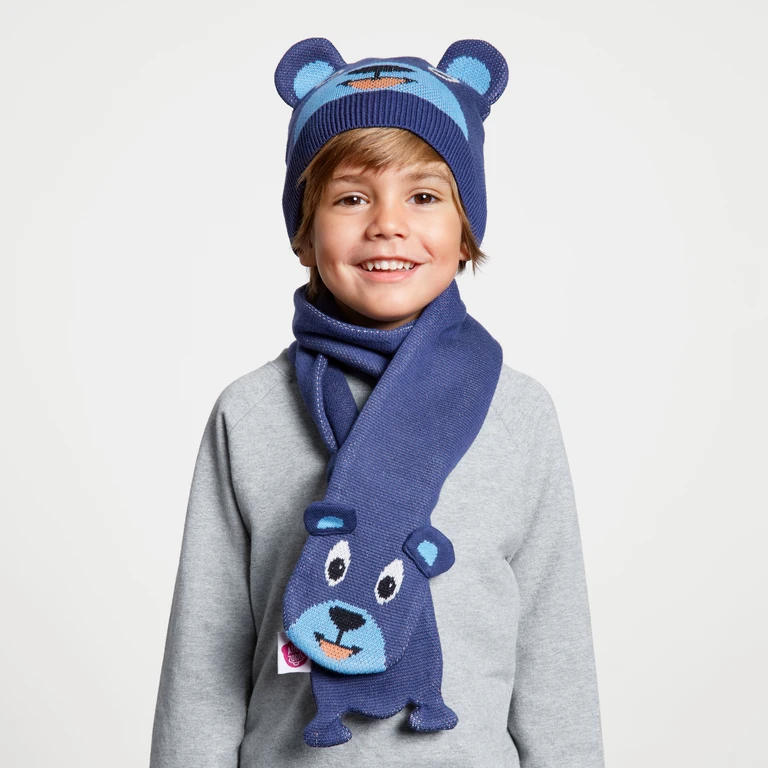 Affenzahn Wintermütze & Schal BÄR Im Geschenkkarton 1 Affenzahn Wintermütze & Schal BÄR Im Geschenkkarton