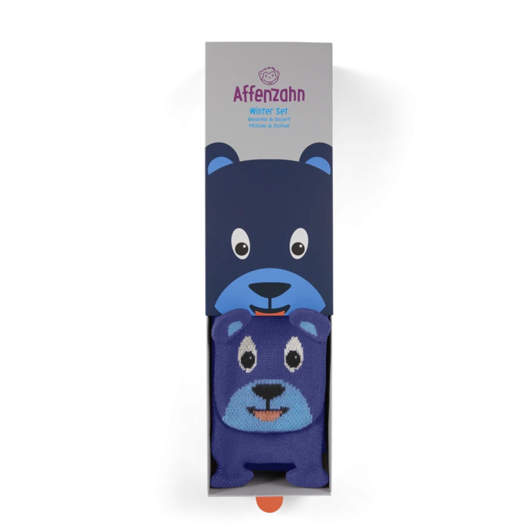 Affenzahn Wintermütze & Schal BÄR Im Geschenkkarton 3 Affenzahn Wintermütze & Schal BÄR Im Geschenkkarton – Bild 3