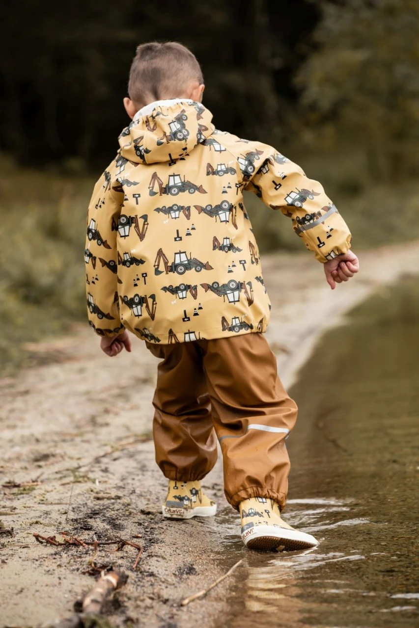 CeLaVi Regenset Traktor Baggerlader Zweiteiler Regenanzug Strohgelb/schwarz 7 CeLaVi Regenset Traktor Baggerlader Zweiteiler Regenanzug Strohgelb/schwarz – Bild 7