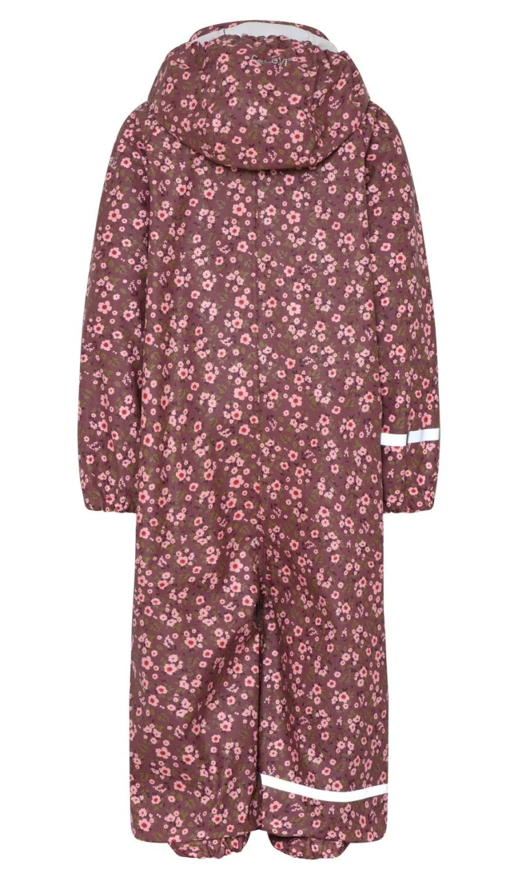 Celavi Regenoverall Flowers Rosenholz Berry Einteiler 2 Celavi Regenoverall Flowers Rosenholz Berry Einteiler – Bild 2