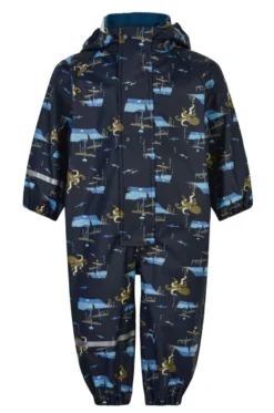 Celavi Regenoverall Blau Oktopus Einteiler