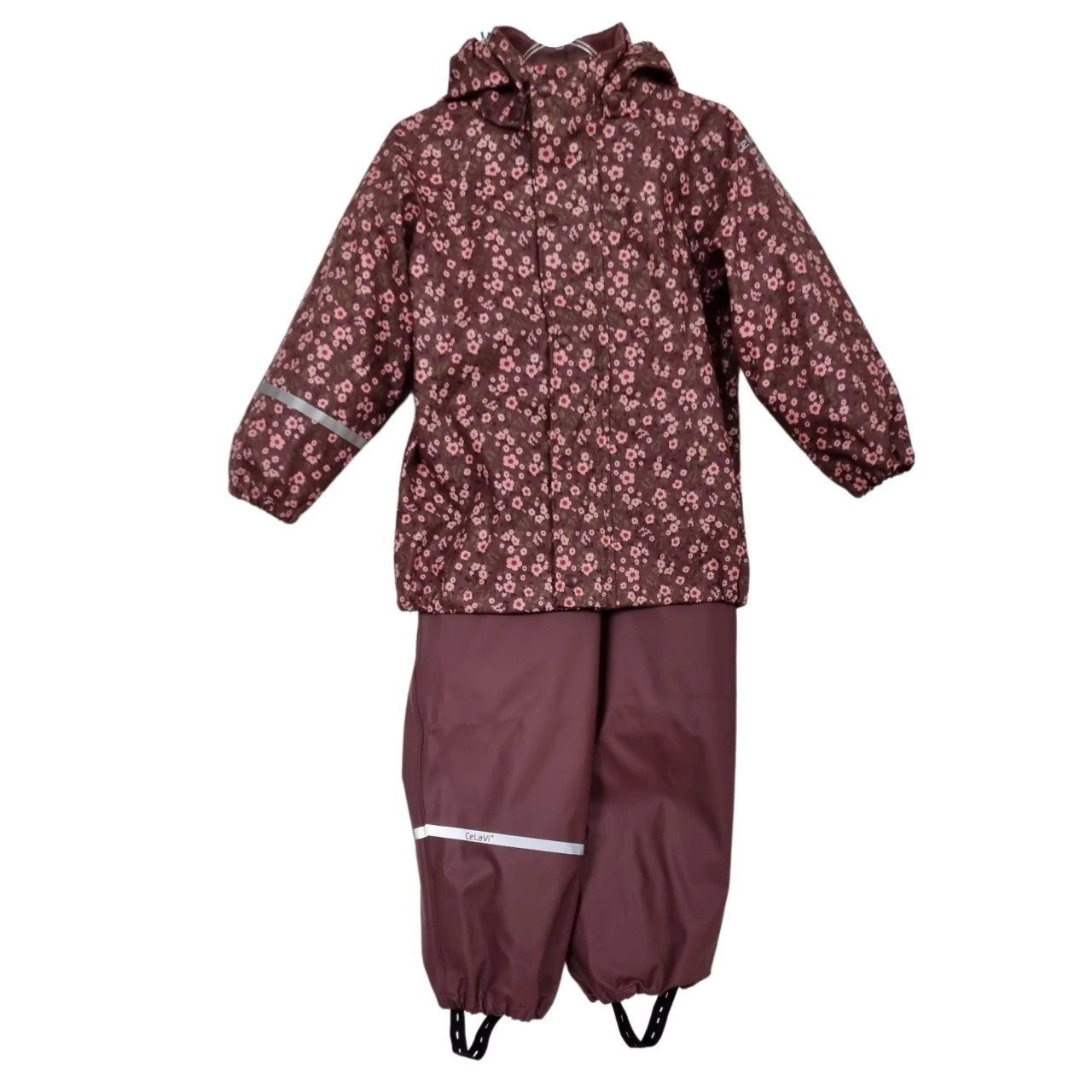 CeLaVi Regenset Blümchen Rosenholz Berry Zweiteiler 1 CeLaVi Regenset Blümchen Rosenholz Berry Zweiteiler