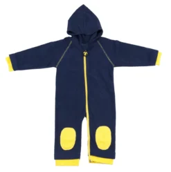 Ducksday Fleeceanzug Fleeceoverall Dunkelblau Blue/yellow