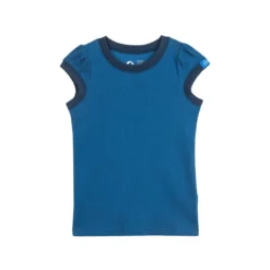 Finkid MINTTULI Denim/navy Mädchen Kurzarmshirt UV-Schutz 50+