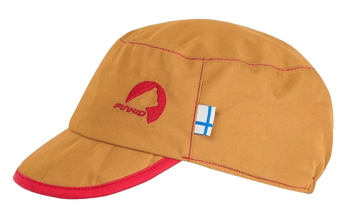 Finkid MIKKE Sommer Cap Harvestgold/red Mit UV Schutz 1 Finkid MIKKE Sommer Cap Harvestgold/red Mit UV Schutz