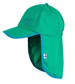 Finkid LAKKI Pepper Green/seaport Cap Mit Nackenschutz