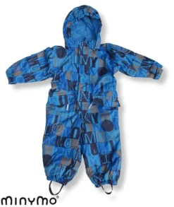 MINYMO Schneeanzug Skianzug Atmungsaktiv Vic09 Mika Buchstaben Ocean Blau