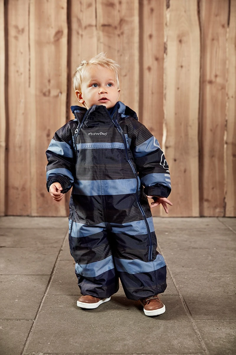 MINYMO Baby Schneeanzug Blau/navy Gestreift Le89 3 MINYMO Baby Schneeanzug Blau/navy Gestreift Le89 – Bild 3