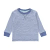 Baby Langarmshirt Jeansblau Ringelstreifen Biobaumwolle