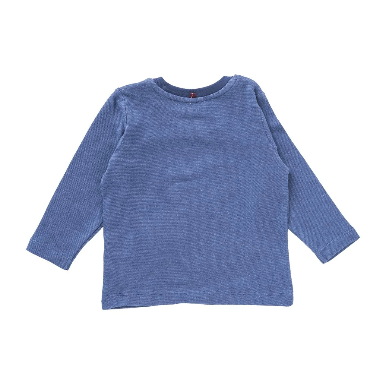 Baby Langarmshirt Frosch Biobaumwolle Jeansblau 2 Baby Langarmshirt Frosch Biobaumwolle Jeansblau – Bild 2