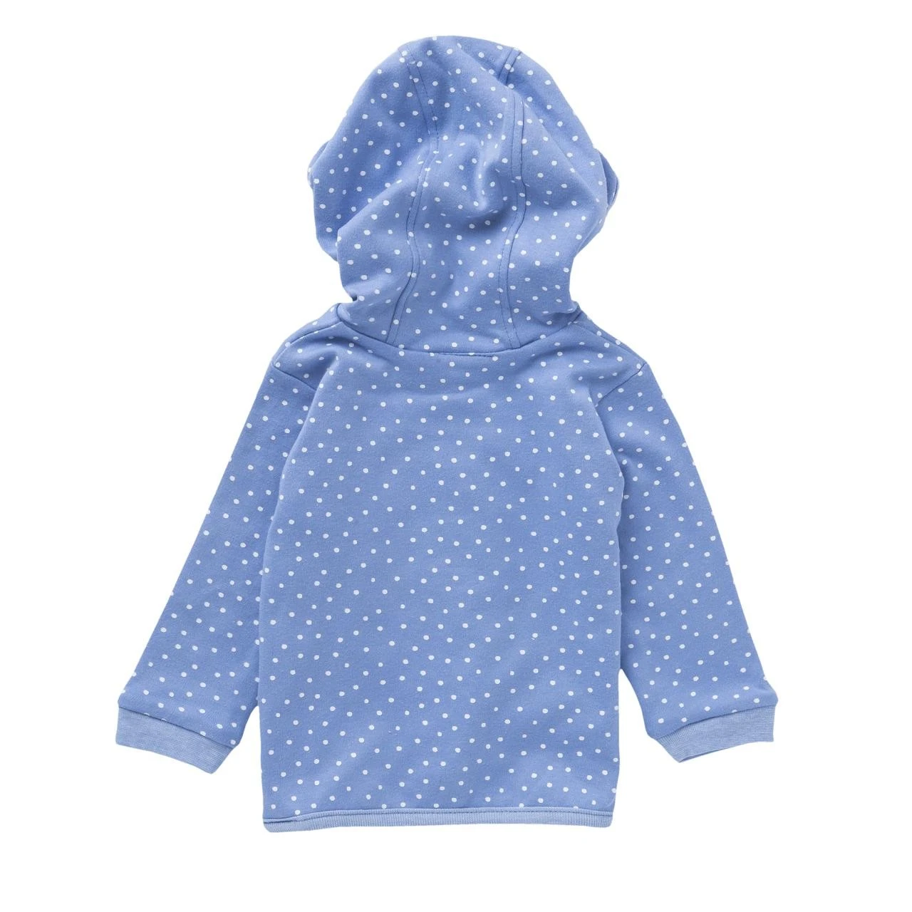 Baby Wendejacke Himmelblau Dots Mit Kapuze Bio-Baumwolle 3 Baby Wendejacke Himmelblau Dots Mit Kapuze Bio-Baumwolle – Bild 3