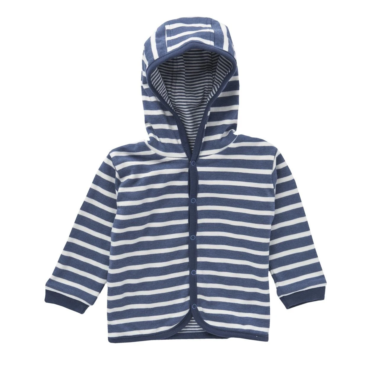 Baby Baumwolljacke Gestreift Mit Kapuze Bio-Baumwolle 1 Baby Baumwolljacke Gestreift Mit Kapuze Bio-Baumwolle