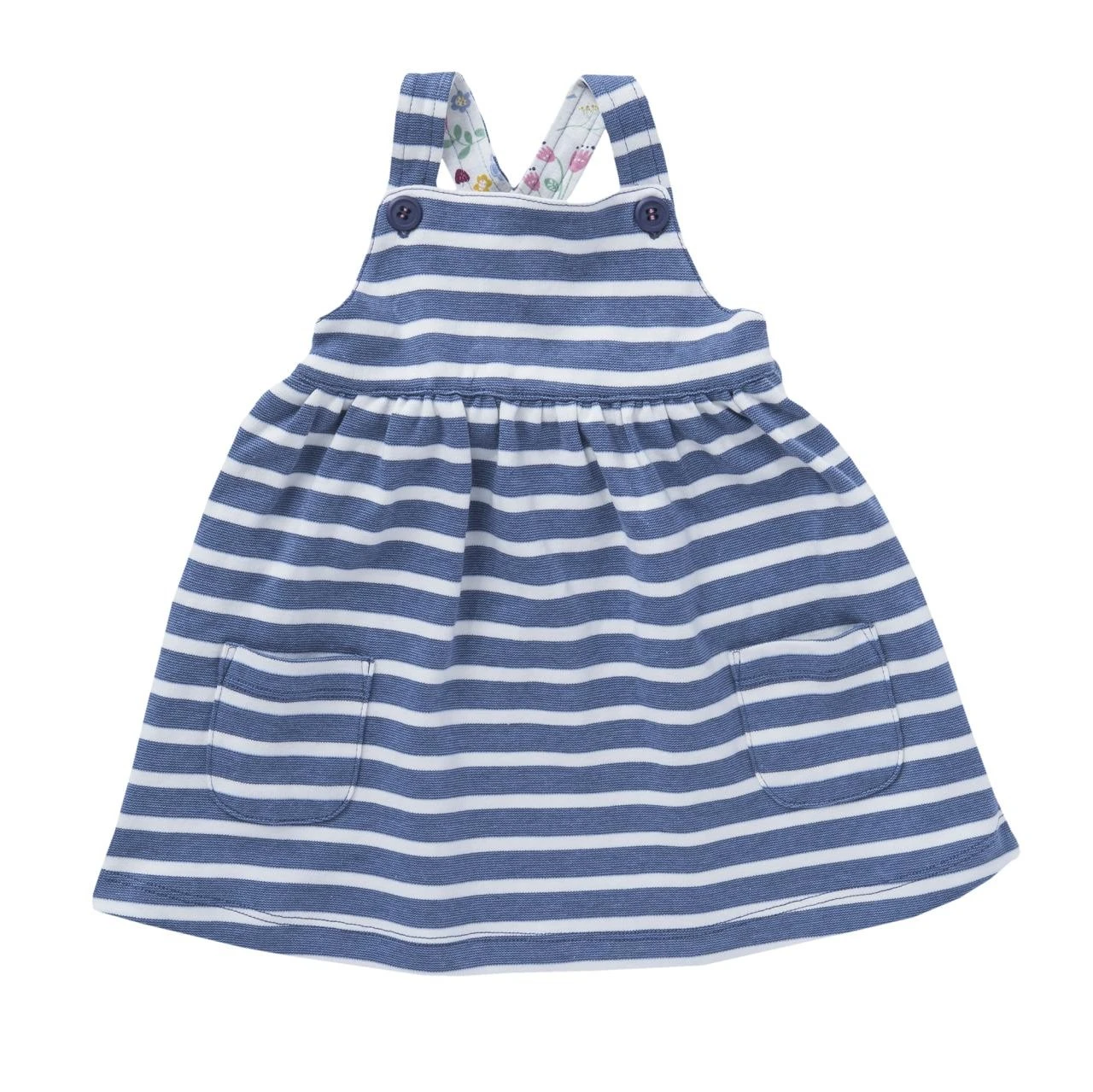 People Wear Organic Jersey Trägerkleid Blau Geringelt Bio-Baumwolle 1 People Wear Organic Jersey Trägerkleid Blau Geringelt Bio-Baumwolle