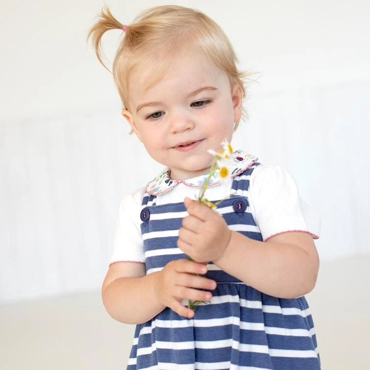 People Wear Organic Jersey Trägerkleid Blau Geringelt Bio-Baumwolle 2 People Wear Organic Jersey Trägerkleid Blau Geringelt Bio-Baumwolle – Bild 2