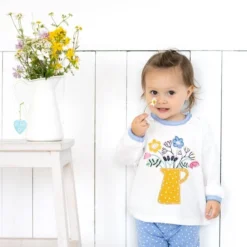 Mädchen Langarmshirt Blumen Offwhite Aus Bio Baumwolle (GOTS) 5 Mädchen Langarmshirt Blumen Offwhite Aus Bio Baumwolle (GOTS) -Babyprodukte Geschäft PWO PWO FS20 Mini 102 web 1280x1280