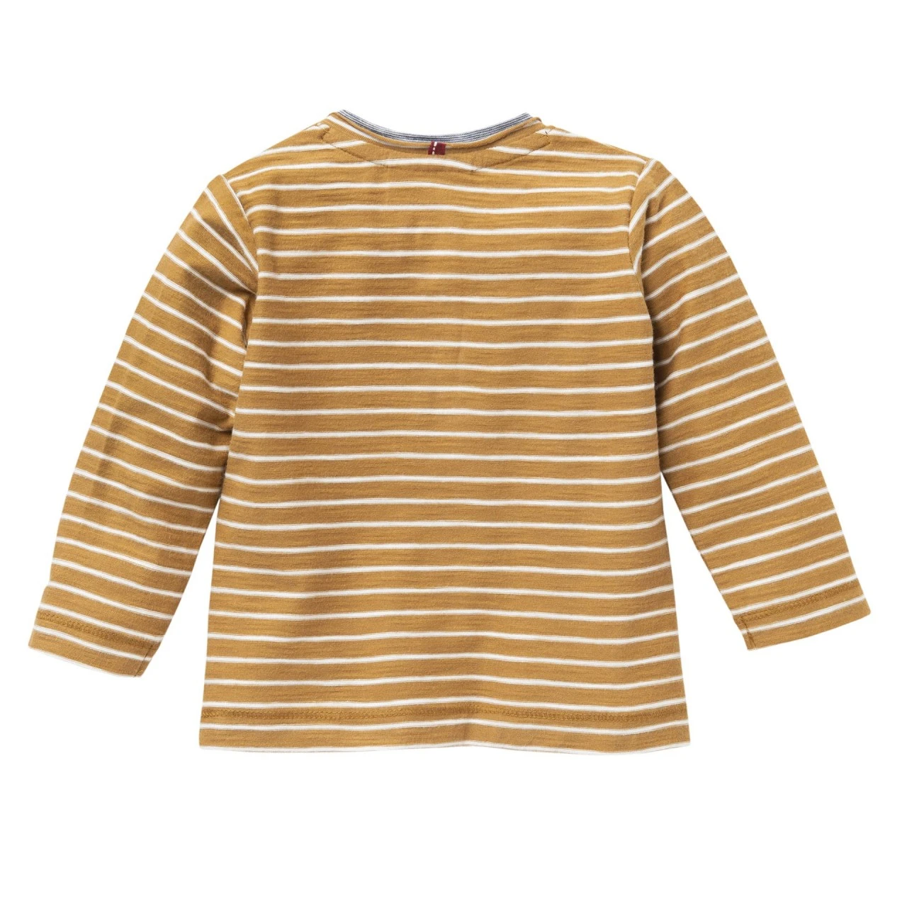 People Wear Organic Langarm-Shirt Henley Karamell Geringelt 2 People Wear Organic Langarm-Shirt Henley Karamell Geringelt – Bild 2