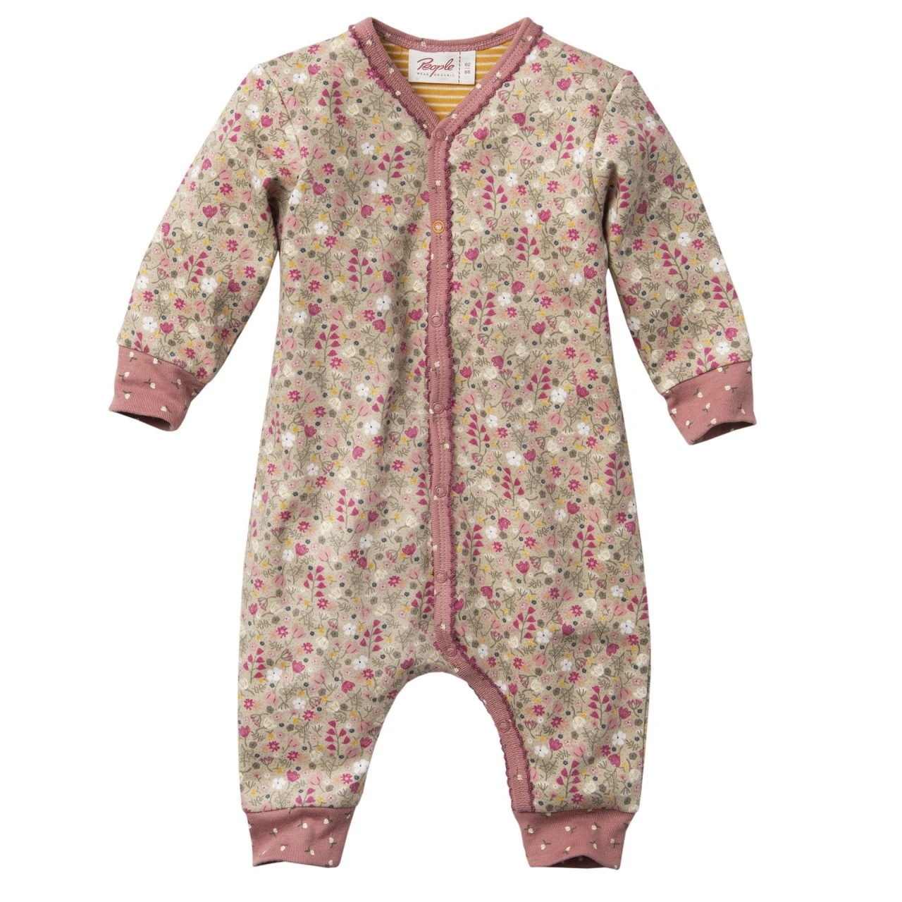 People Wear Organic Baby Overall Herbstblume Sand 1 People Wear Organic Baby Overall Herbstblume Sand