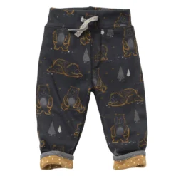 People Wear Organic Wendehose Bärchen Anthrazit - Karamell