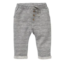 People Wear Organic Jogginghose Kieselgrau Geringelt Sweat-Hose