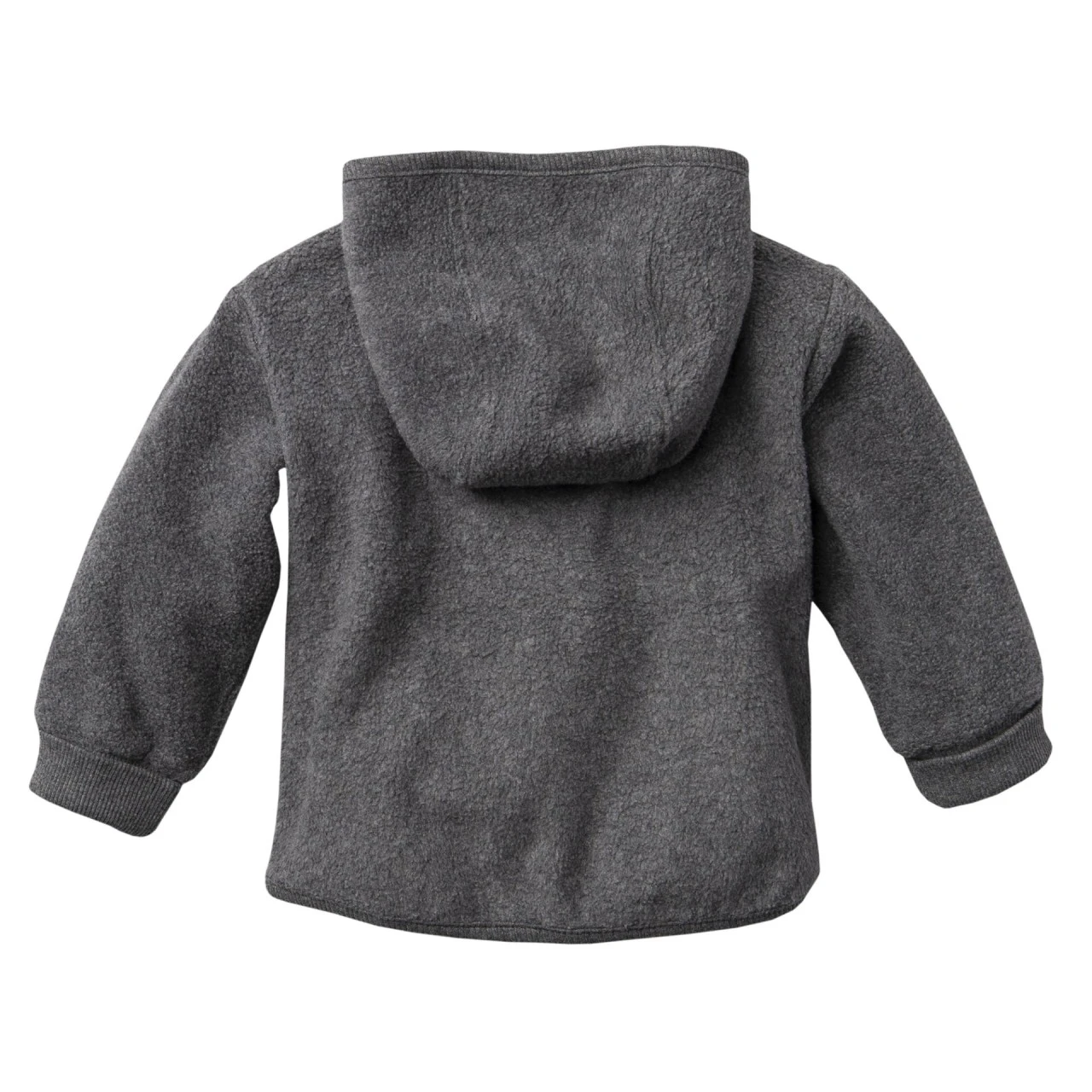 People Wear Organic Fleece Kapuzenjacke Schiefergrau Melange 2 People Wear Organic Fleece Kapuzenjacke Schiefergrau Melange – Bild 2