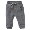 Baby Fleece Hose Schiefergrau Melange Bio Baumwolle