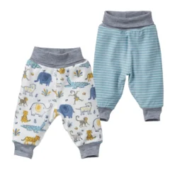 People Wear Organic Wendehose Savanne Weiß Türkis