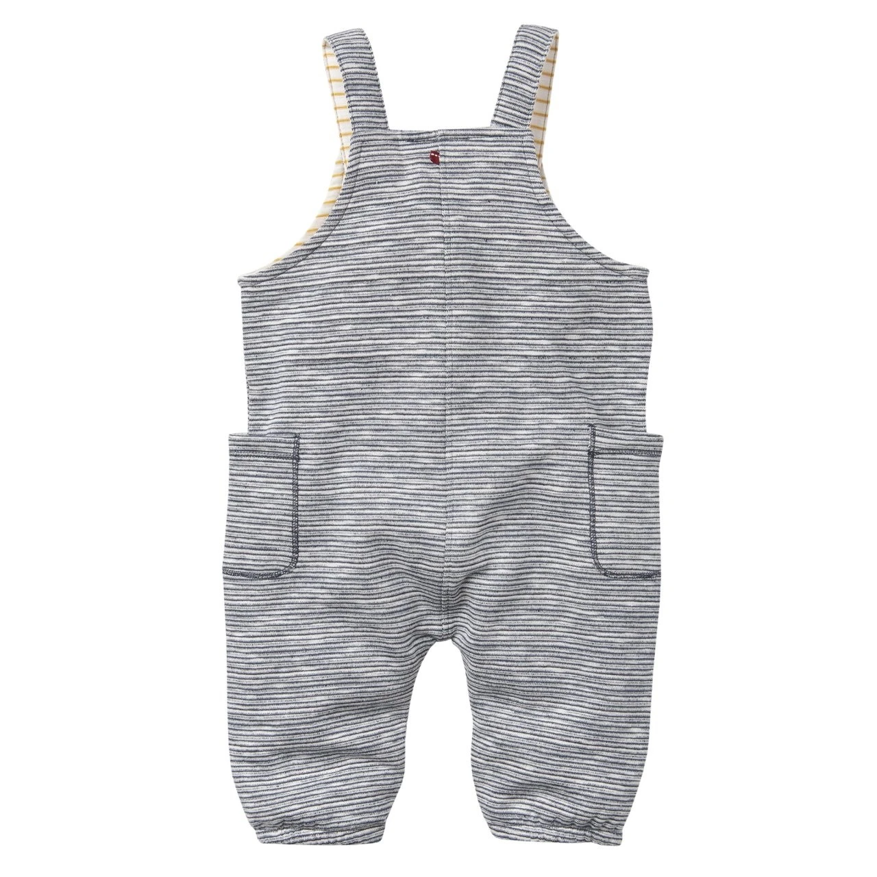 People Wear Organic Latzhose Geringelt Blau Elefant Sweat-Pants 2 People Wear Organic Latzhose Geringelt Blau Elefant Sweat-Pants – Bild 2