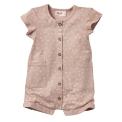 People Wear Organic Baby Spieler Rosenholz Kurzarm Overall