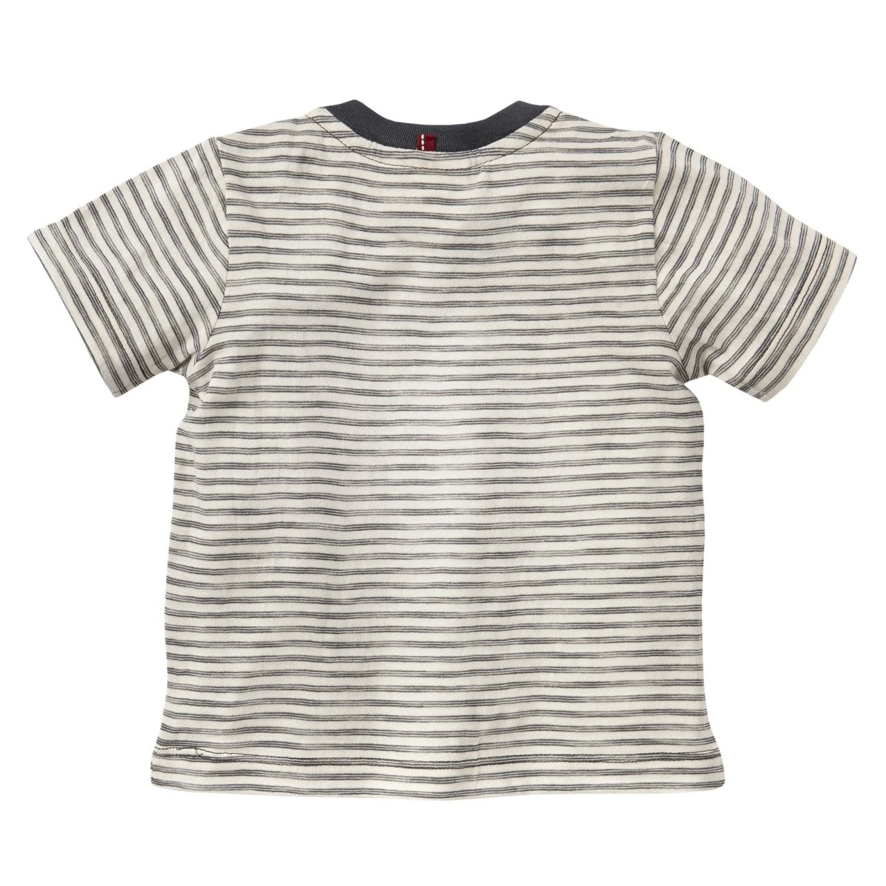 People Wear Organic Sommerliches T-Shirt Affe Schiefergrau Geringelt 2 People Wear Organic Sommerliches T-Shirt Affe Schiefergrau Geringelt – Bild 2