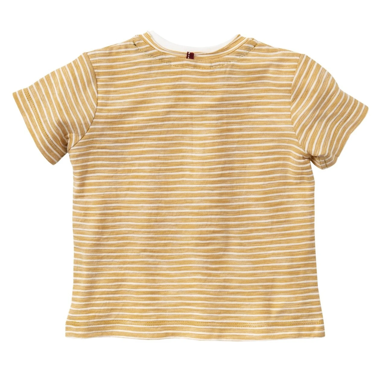 People Wear Organic Henley T-Shirt Gelb Geringelt 2 People Wear Organic Henley T-Shirt Gelb Geringelt – Bild 2