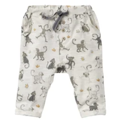 People Wear Organic Sommerhose Jersey Creme/grau Äffchen