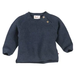 People Wear Organic Strick Pullover Dunkelblau Bio-Baumwolle