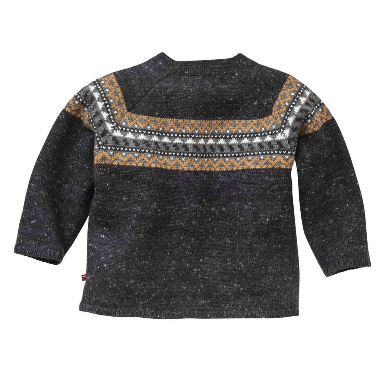 People Wear Organic Norweger Strick Pullover Anthrazit Melange Bio-Baumwolle 2 People Wear Organic Norweger Strick Pullover Anthrazit Melange Bio-Baumwolle – Bild 2