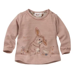 People Wear Organic Langarmshirt Häschen Rosenholz