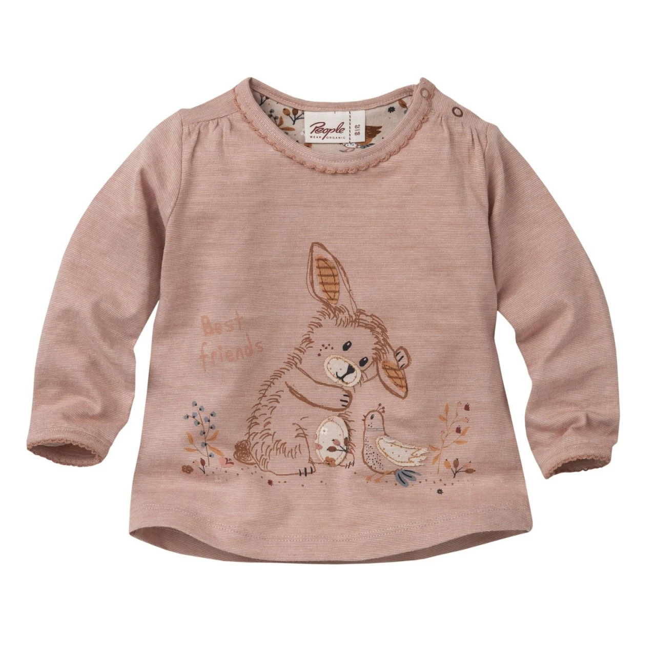 People Wear Organic Langarmshirt Häschen Rosenholz 1 People Wear Organic Langarmshirt Häschen Rosenholz