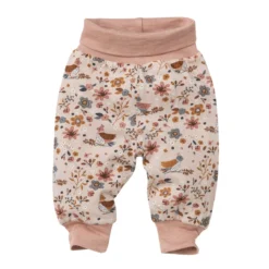 People Wear Organic Baby Wendehose Wintervögel Rosa