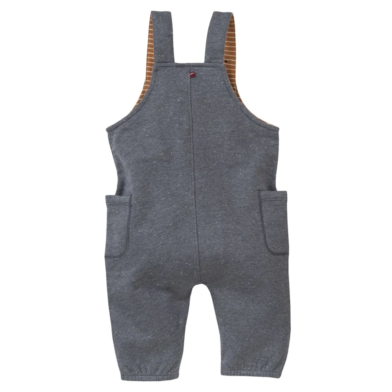 Baby Latzhose Sweathose Pinguin Rauchblau Melange Latzhose 2 Baby Latzhose Sweathose Pinguin Rauchblau Melange Latzhose – Bild 2