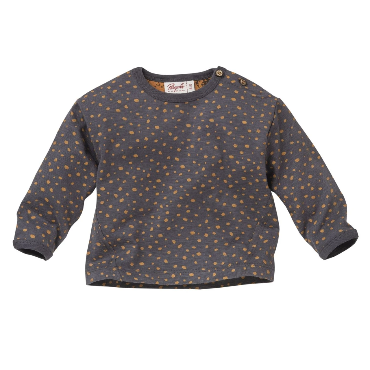 People Wear Organic Langarmshirt Anthrazit Sprenkel Bio-Baumwolle 1 People Wear Organic Langarmshirt Anthrazit Sprenkel Bio-Baumwolle