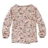 People Wear Organic Mädchen Langarmshirt Rosa Wintervögel