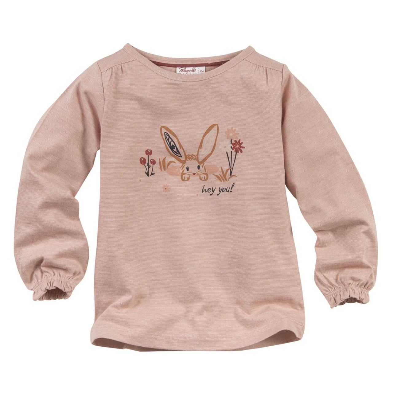 People Wear Organic Häschen Langarmshirt Rosa 1 People Wear Organic Häschen Langarmshirt Rosa