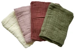 Pippi Babywear Mulltücher Beige Rose + Moos 4er Pack Organic -Babyprodukte Geschäft Pippi Windeln 4er NEU 1 1280x1280