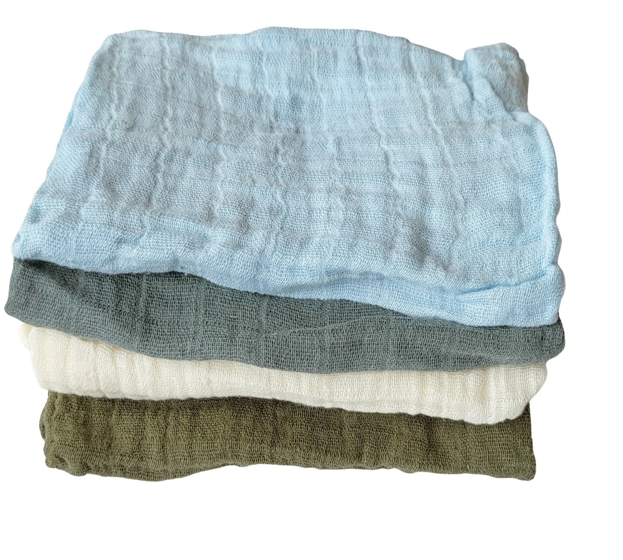 Pippi Babywear Mulltücher Moos Lead 4er Pack Organic 2 Pippi Babywear Mulltücher Moos Lead 4er Pack Organic – Bild 2